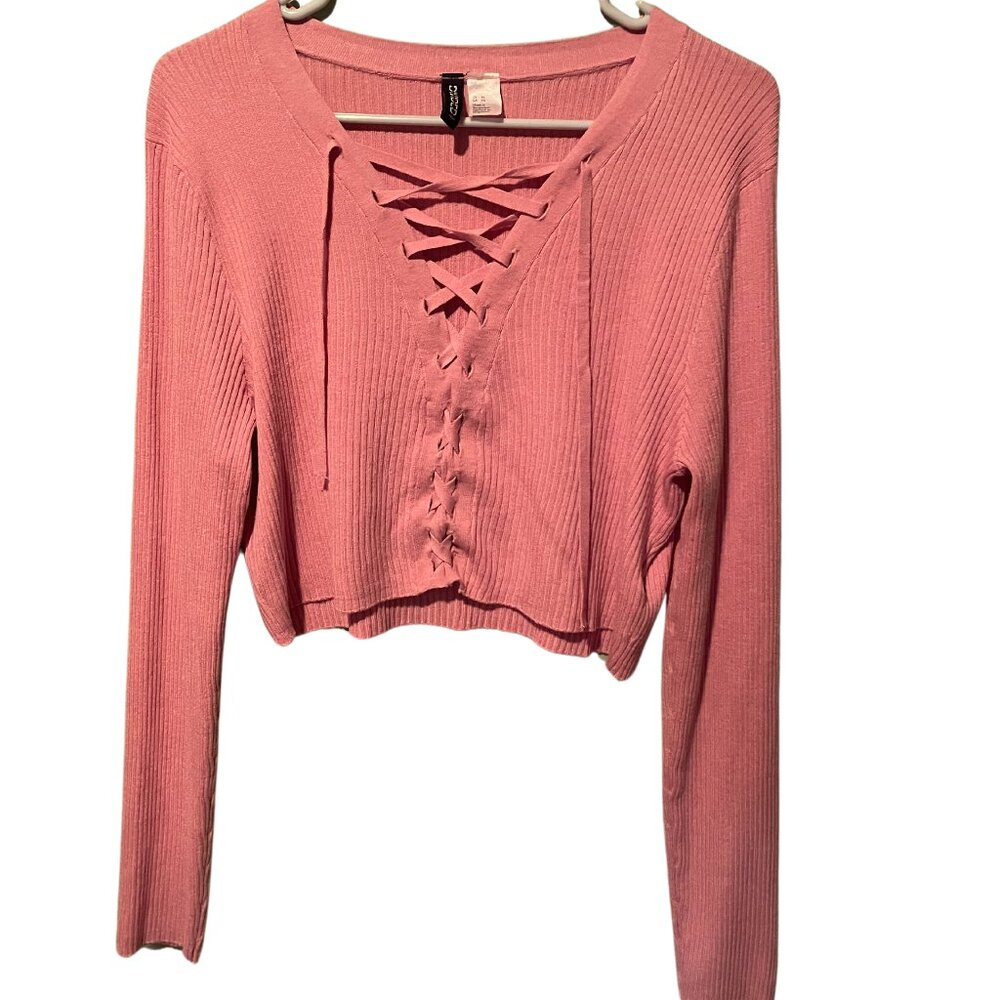 H&M Divided Long Sleeve Crop Top